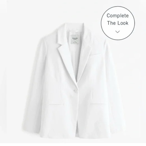 Abercrombie & Fitch Jackets & Blazers - Abercrombie & Fitch NWT White Linen Blend Blazer